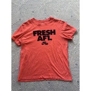 Nike Fresh AF1 Air Force One T-Shirt -‎ Red/Orange - Large